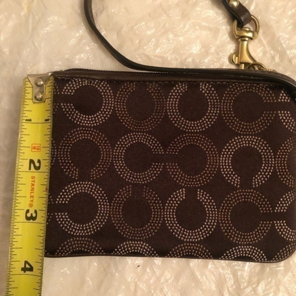 Coach Madison brown op c wristlet mini bag - Picture 4 of 6